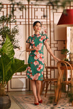 The Nian Nian Women Layered Sleeve Cheongsam Dress - Harmony