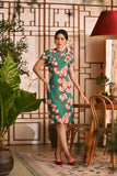 The Nian Nian Women Layered Sleeve Cheongsam Dress - Harmony