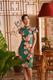 The Nian Nian Women Layered Sleeve Cheongsam Dress - Harmony