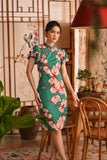 The Nian Nian Women Layered Sleeve Cheongsam Dress - Harmony