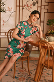 The Nian Nian Women Layered Sleeve Cheongsam Dress - Harmony