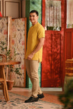 The Nian Nian Men Mandarin Shirt - Dijon Mustard