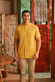 The Nian Nian Men Mandarin Shirt - Dijon Mustard