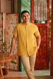 The Nian Nian Men Mandarin Shirt - Dijon Mustard