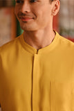 The Nian Nian Men Mandarin Shirt - Dijon Mustard