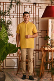 The Nian Nian Men Mandarin Shirt - Dijon Mustard