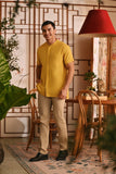 The Nian Nian Men Mandarin Shirt - Dijon Mustard