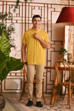 The Nian Nian Men Mandarin Shirt - Dijon Mustard