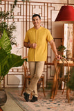 The Nian Nian Men Mandarin Shirt - Dijon Mustard