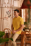 The Nian Nian Men Mandarin Shirt - Dijon Mustard