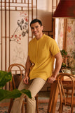 The Nian Nian Men Mandarin Shirt - Dijon Mustard