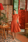 The Nian Nian Women Lace Sleeve Blossom Dress - Shine