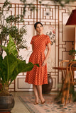 The Nian Nian Women Lace Sleeve Blossom Dress - Shine