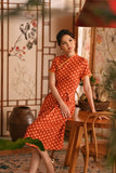 The Nian Nian Women Lace Sleeve Blossom Dress - Shine