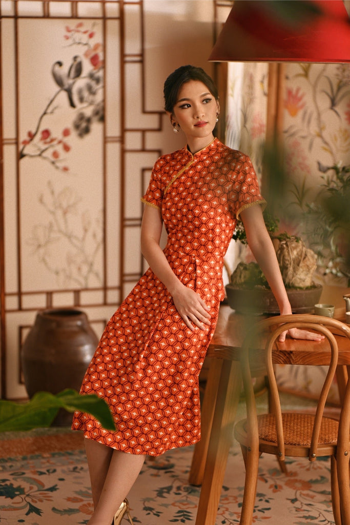 The Nian Nian Women Lace Sleeve Blossom Dress - Shine POKOKS.COM The Nian Nian Women Lace Sleeve Blossom Dress - Shine POKOKS.COM