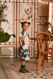 The Nian Nian Layered Sleeve Cheongsam Dress - Harvest