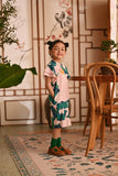 The Nian Nian Layered Sleeve Cheongsam Dress - Harvest