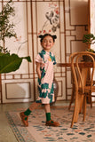 The Nian Nian Layered Sleeve Cheongsam Dress - Harvest