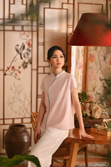 The Nian Nian Women Beaded Cheongsam Top - Baby Pink