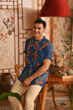 The Nian Nian Men Oriental Shirt - Twilight