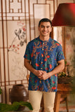 The Nian Nian Men Oriental Shirt - Twilight