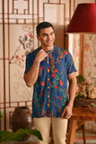 The Nian Nian Men Oriental Shirt - Twilight