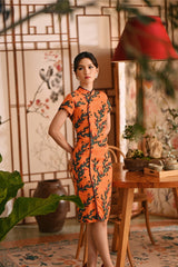 The Nian Nian Women Beaded Cheongsam Dress - Dawn