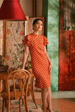 The Nian Nian Women Layered Sleeve Cheongsam Dress - Shine