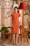 The Nian Nian Women Layered Sleeve Cheongsam Dress - Shine