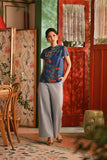 The Nian Nian Women Classic Cheongsam Top - Twilight