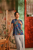 The Nian Nian Women Classic Cheongsam Top - Twilight