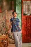 The Nian Nian Women Classic Cheongsam Top - Twilight