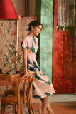 The Nian Nian Women Lace Sleeve Blossom Dress - Harvest