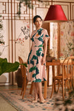 The Nian Nian Women Lace Sleeve Blossom Dress - Harvest