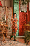 The Nian Nian Layered Sleeve Cheongsam Dress - Dawn