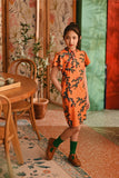 The Nian Nian Layered Sleeve Cheongsam Dress - Dawn