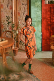 The Nian Nian Layered Sleeve Cheongsam Dress - Dawn