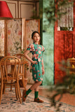 The Nian Nian Layered Sleeve Cheongsam Dress - Harmony