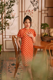 The Nian Nian Layered Sleeve Cheongsam Dress - Shine