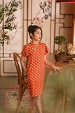 The Nian Nian Layered Sleeve Cheongsam Dress - Shine