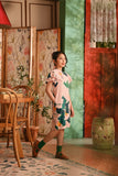 The Nian Nian Layered Sleeve Cheongsam Dress - Harvest