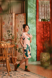 The Nian Nian Layered Sleeve Cheongsam Dress - Harvest