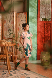 The Nian Nian Layered Sleeve Cheongsam Dress - Harvest