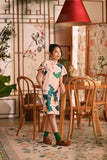 The Nian Nian Layered Sleeve Cheongsam Dress - Harvest