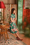 The Nian Nian Women Lace Sleeve Blossom Dress - Harmony