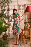 The Nian Nian Women Lace Sleeve Blossom Dress - Harmony