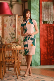 The Nian Nian Women Beaded Cheongsam Dress - Harvest