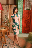 The Nian Nian Women Beaded Cheongsam Dress - Harvest