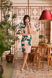 The Nian Nian Women Beaded Cheongsam Dress - Harvest