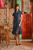 The Nian Nian Women Modern Blossom Dress - Twilight